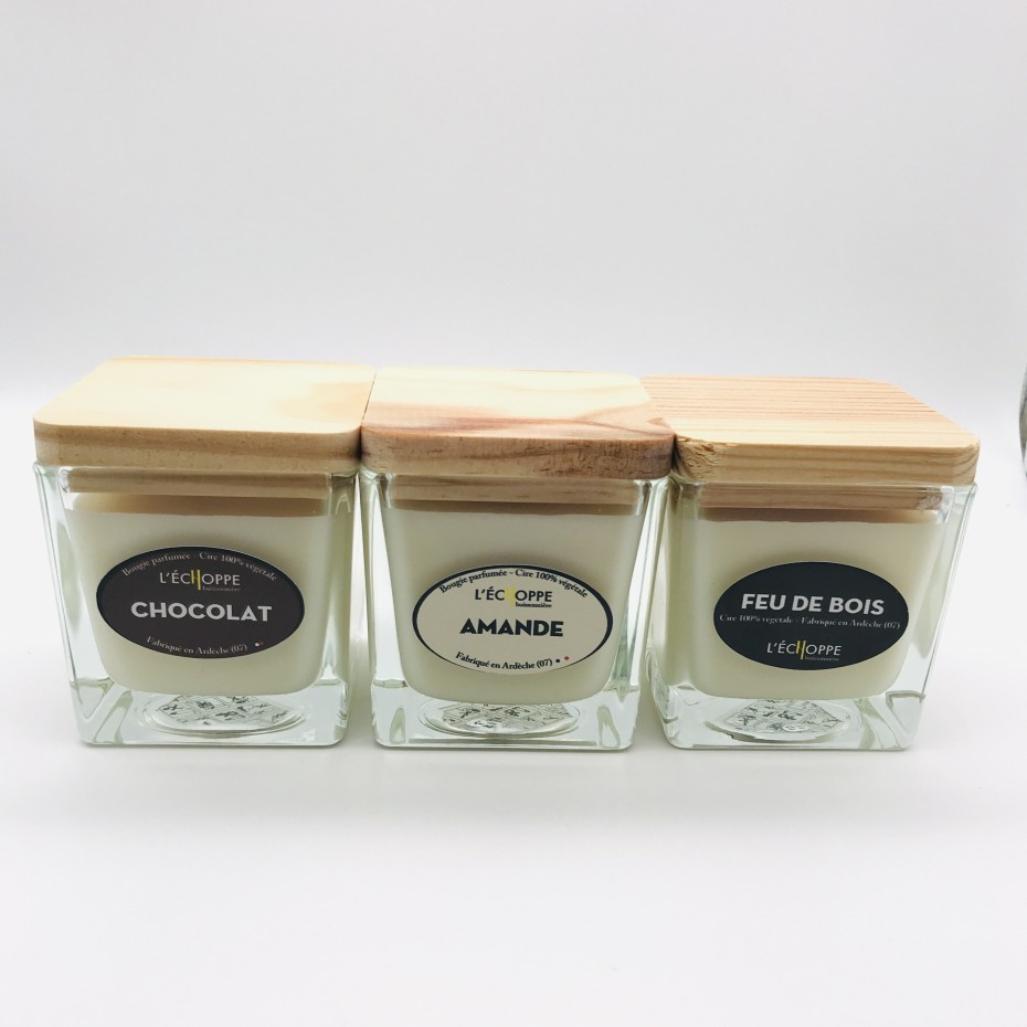 Trio de Bougies Noisette-Cannelle Orange-Caramel 