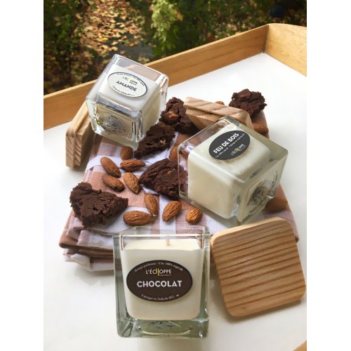 Trio de Bougies Noisette-Cannelle Orange-Caramel 