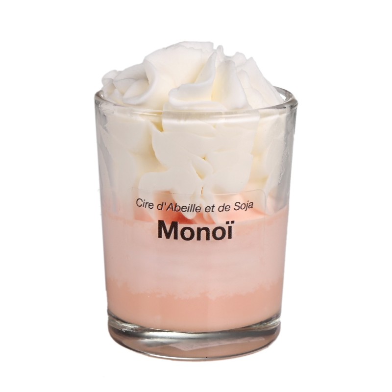 Bougie chantilly Monoï  Savons et Bulles