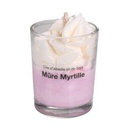 Bougie chantilly mure myrtille Savons et Bulles