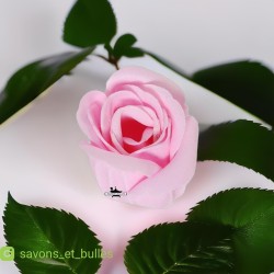 1 Rose pour le Bain Les Bombes Effervescentes Savons et Bulles