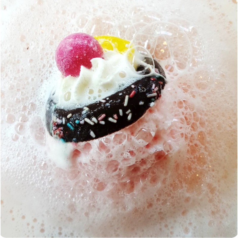 Boule de bain coco framboise
