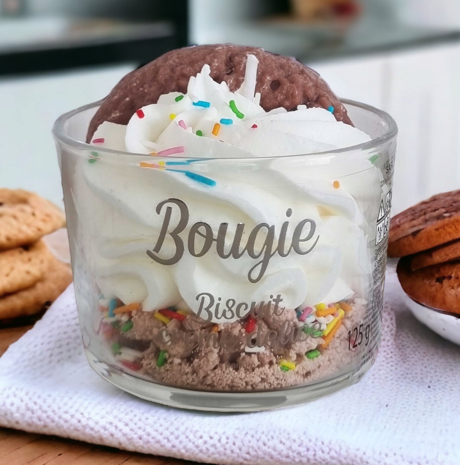 Bougie Biscuit crème délice