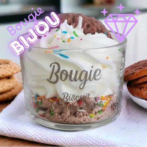 Bougie bijou Chantilly cookies peau d'âne