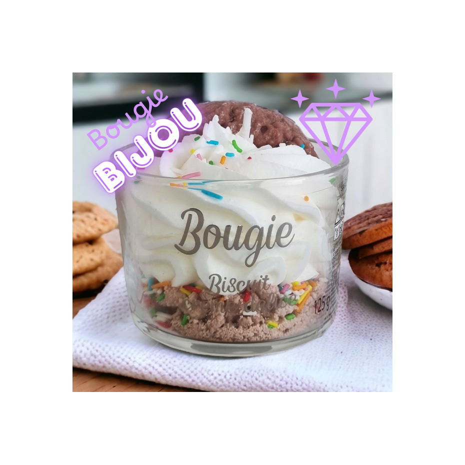Bougie bijou Chantilly cookies peau d'âne