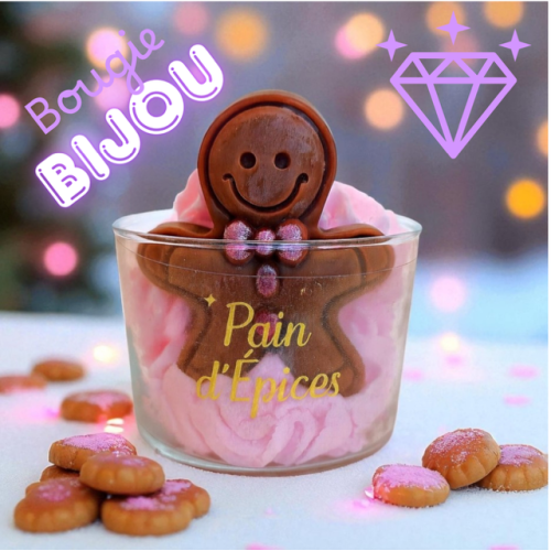 Bougie bijou Chantilly pain d'épices