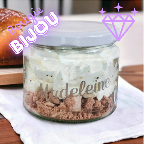 Bougie bijou Chantilly bijou madeleine