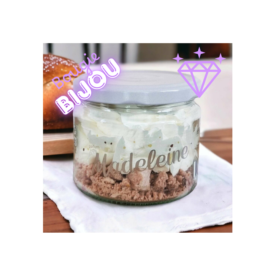Bougie bijou Chantilly bijou madeleine