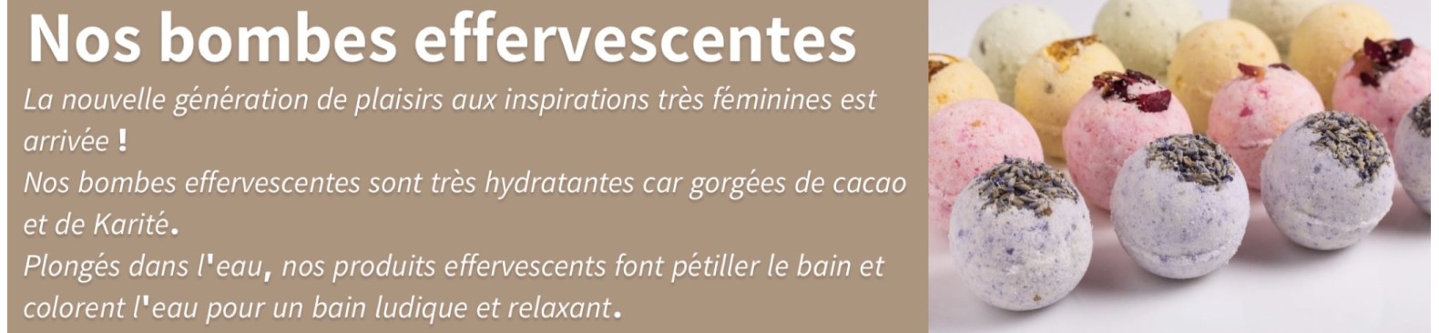 Les Boules Effervescentes pour le bain  Savons et Bulles